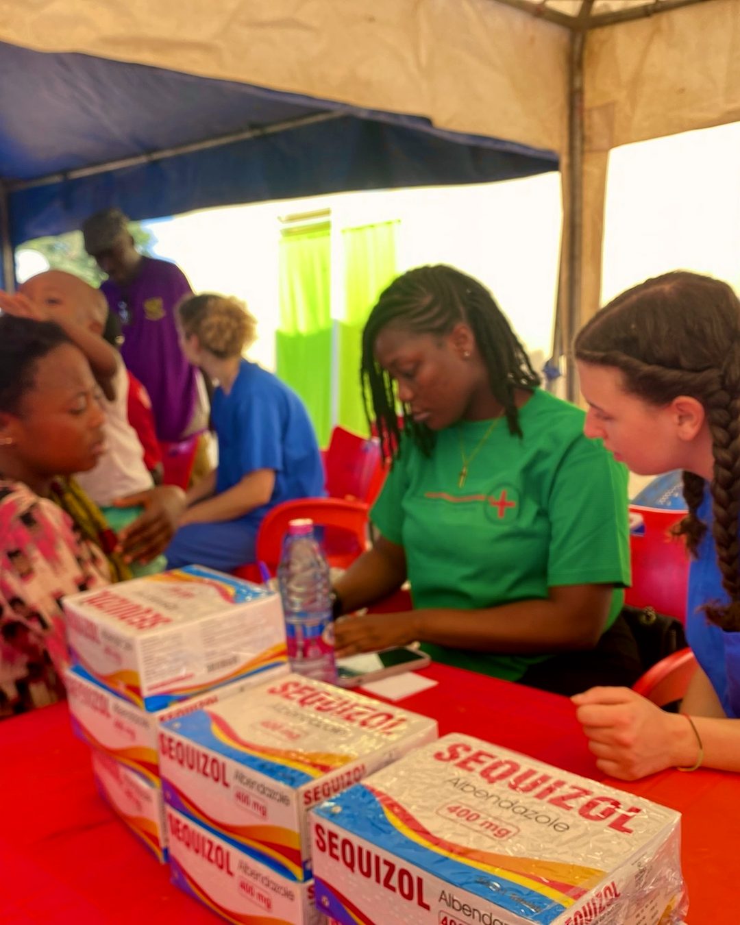 A free medical outreach day, where the team brings health screening to villagers near Cape Coast